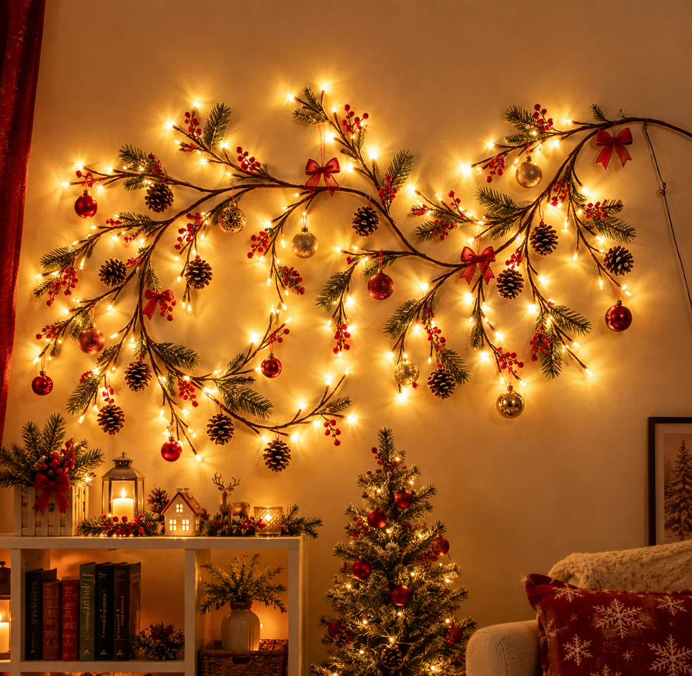 Con tu decoración navideña